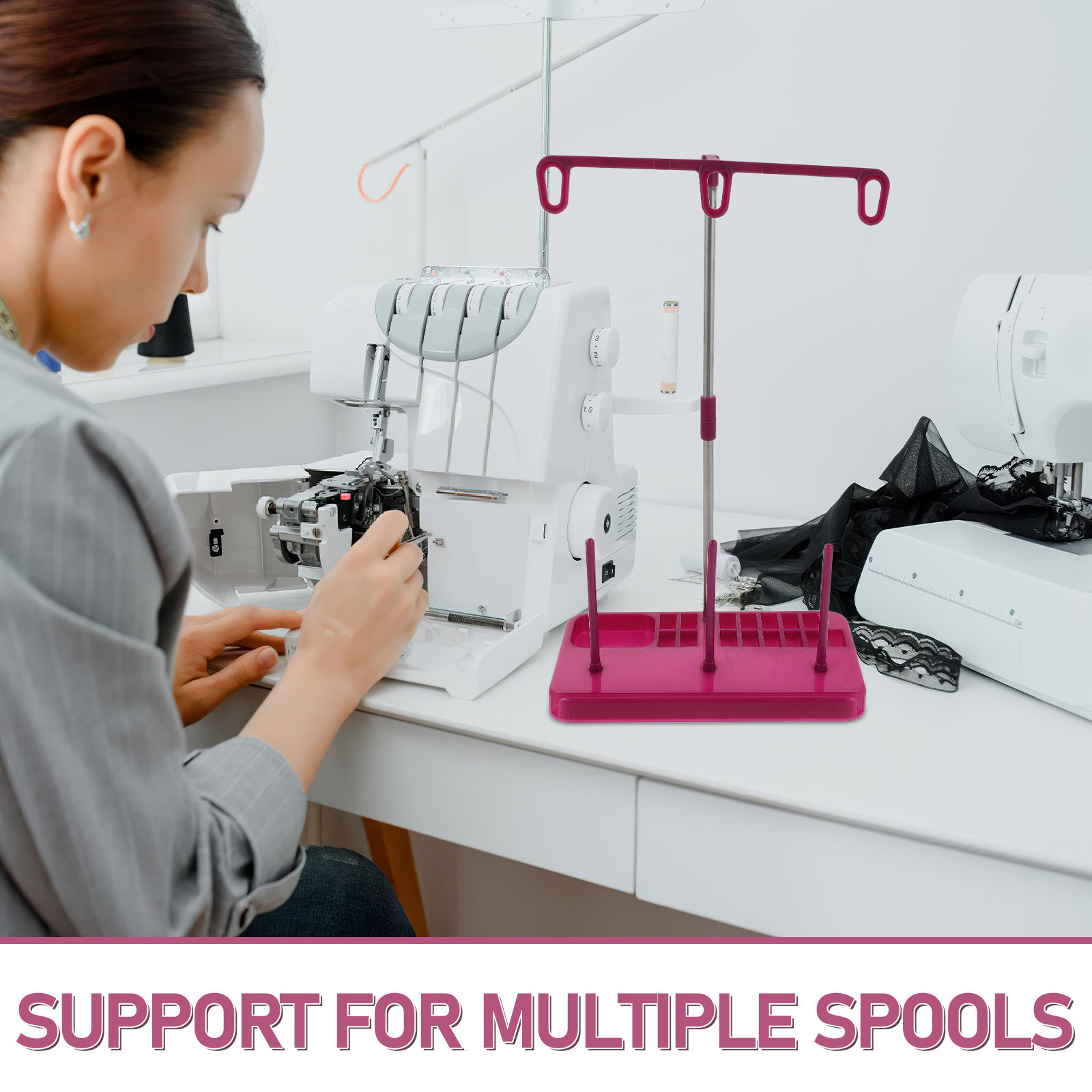 3 Spool Sewing Machine Thread  - Embroidery Craft ulasan dan harga
