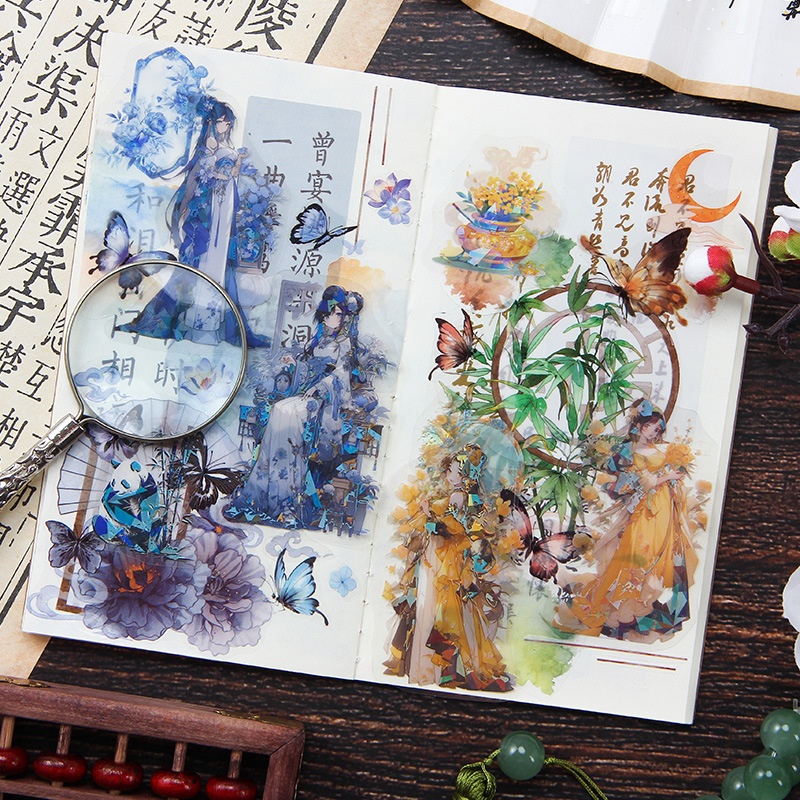 10 pcs Vintage Chinese style c - Embellishments For Scrapbooking ulasan dan harga
